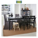 IKEA INGOLF Kursi Makan Minimalis Cokelat-Hitam