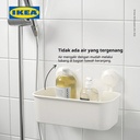 IKEA TISKEN Keranjang Sabun Tempel Putih