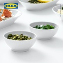 IKEA 365+ BOWL Mangkuk Tepi Bulat Putih 9cm Isi 2Pcs