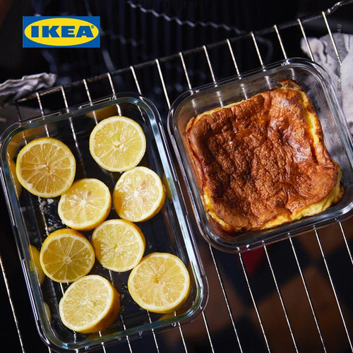 IKEA 365+ Tempat Makanan Kaca Persegi Panjang 1l
