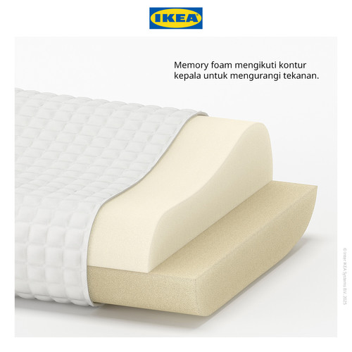 IKEA ROSENSKARM Bantal Ergonomis 33x50cm