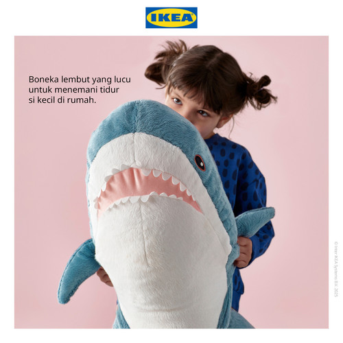 IKEA BLAHAJ Boneka Ikan Hiu Besar 100 cm