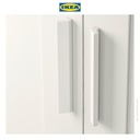 IKEA BRIMNES Lemari Pakaian 3 Pintu dengan Cermin 117x190 cm
