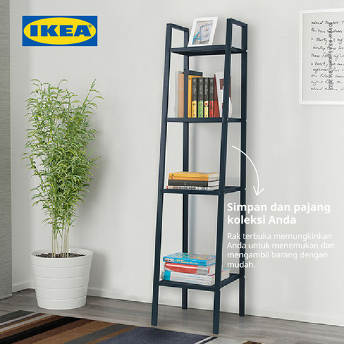 IKEA LERBERG Rak Serbaguna Minimalis Bahan Baja 35x148 cm