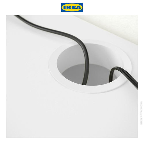 IKEA MICKE Meja Kerja dengan Laci Putih 142x50 cm
