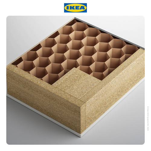 IKEA LACK Meja Kecil Samping Sofa Putih Minimalis 55cm