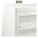 IKEA MACKAPAR Bangku Penyimpanan dengan Pintu Geser Putih 100x37cm