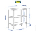 IKEA KOLBJORN Unit Rak Dalam/Luar Ruangan Serbaguna Krem 80x81cm