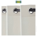 IKEA MERETE Gorden Anti Tembus Cahaya 1 Pasang Putih 145x250 cm