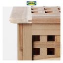 IKEA HOL Meja Samping Sofa dengan Penyimpanan Akasia 98x50 cm