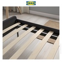 IKEA SLATTUM Rangka Tempat Tidur Berlapis Abu Tua 160x200cm