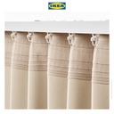 IKEA ANNAKAJSA Gorden Anti Tembus Cahaya 1 Pasang Krem 145x250 cm
