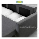 IKEA FRIHETEN Sofa Bed / Tempat Tidur 3 Dudukan Skiftebo Abu Tua