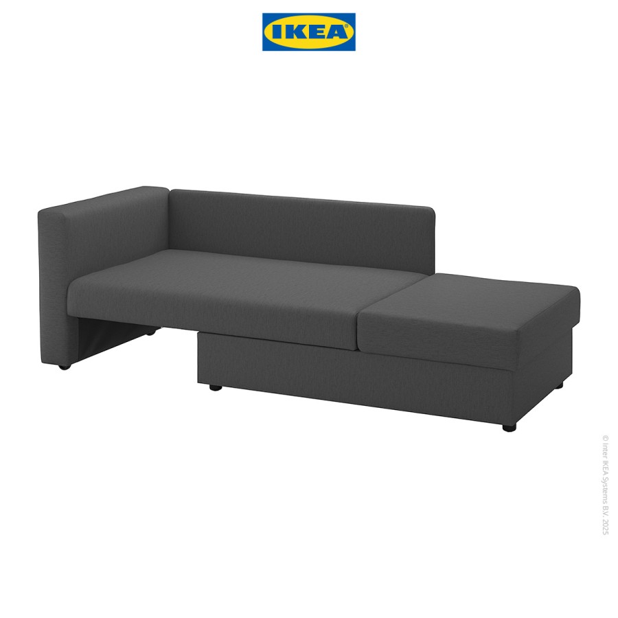 IKEA SKONABACK Sofa Bed / Sofa Tempat Tidur 2 Dudukan KNISA Abu-Abu Tua