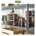 IKEA KORKEN Stoples Kaca Dengan Penutup 13cl Warna Campuran Isi 3pcs