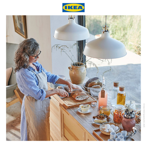 IKEA RANARP Lampu Gantung Putih Minimalis 38cm