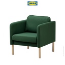 IKEA VISKABACKA Kursi Berlengan Minimalis VISSLE Hijau Tua