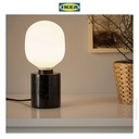 IKEA MARKFROST Lampu Meja Minimalis Marmer Hitam