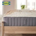 IKEA VAGSTRANDA Kasur Kantong Pegas Tipe Keras Biru Muda 90x200cm