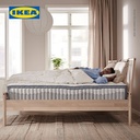 IKEA VAGSTRANDA Kasur Kantong Pegas Tipe Keras Biru Muda 160x200cm