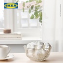 IKEA SALLSKAPLIG Mangkuk Kaca Bening Berpola 15cm