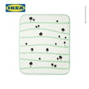 IKEA GRONFINK  Selimut Kecil Hijau/Motif Pohon 80x100cm