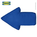 IKEA DYKAND Bantal Kursi Anak Panah Biru