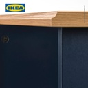 IKEA SKRUVBY Meja Tamu Dengan Kompartemen Penyimpanan 60x60cm Hitam-Biru