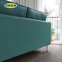 IKEA PARUP Sofa 2 Dudukan Minimalis Krem Abu-Abu Toska