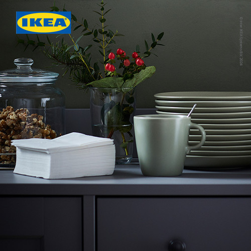 IKEA FANTASTISK Serbet Kertas / Tissue 24x24 cm Isi 50pcs