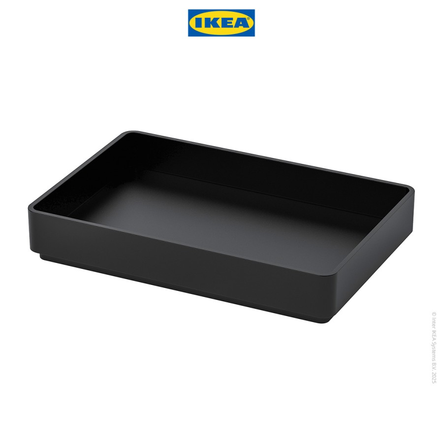IKEA SKOGSVIKEN Baki / Kotak Penyimpanan Hitam 10x15cm