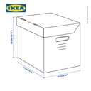 IKEA PAPPIS Kotak Penyimpanan Dengan Tutup Serbaguna 25x34x26cm