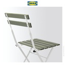 IKEA TARNO Kursi Luar Ruangan Dapat Dilipat Putih/Hijau