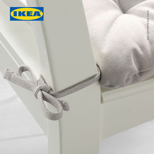 IKEA VIPPART Bantal Kursi Krem 38x38x6.5cm