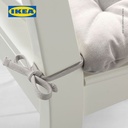IKEA VIPPART Bantal Kursi Krem 38x38x6.5cm