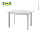 IKEA SUNDVIK Meja Anak Abu-Abu 76x50cm