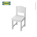 IKEA SUNDVIK Kursi Kecil Anak Abu-Abu 28x29x55 cm