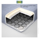 IKEA VADSO Kasur Pegas Tipe Ekstra Keras Biru Muda 140x200cm