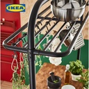 IKEA VADHOLMA Rak Untuk Meja Dapur Hitam