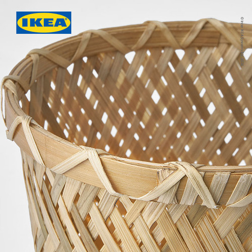 IKEA KLYNNON Pot Tanaman Handmade Bahan Bambu 12cm