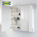 IKEA STORJORM Kabinet Kamar Mandi Dengan Cermin Dan Built In Lampu 100x14x96cm