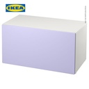 IKEA SMASTAD Bangku Dengan Penyimpanan Mainan Putih/Ungu 90x52x48cm
