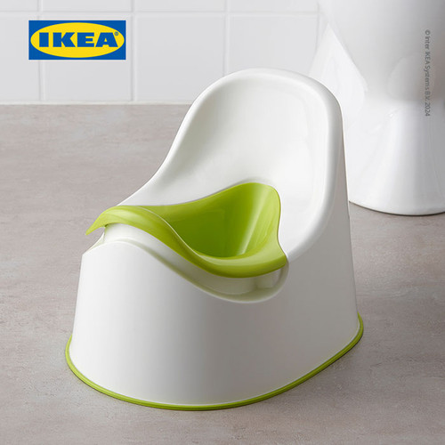 IKEA LOCKIG Toilet Anak Putih/Hijau