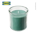 IKEA HEDERSAM Lilin Beraroma Rumput Segar/Hijau Muda Tahan 40 Jam