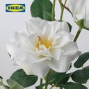 IKEA SMYCKA Bunga Artificial Mawar Putih 65cm