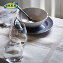 IKEA STRIMMIG Piring Kecil Minimalis Abu-Abu 21cm Isi 4pcs