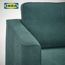 IKEA PARUP Sofa 2 Dudukan Minimalis Krem Abu-Abu Toska