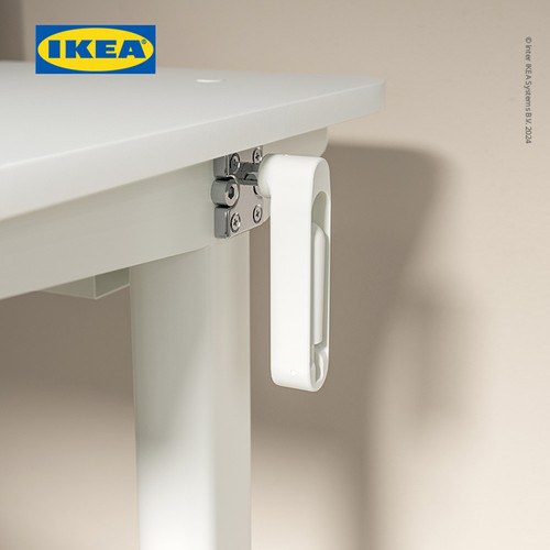 IKEA RELATERA Meja Kerja / Belajar Adjusable Putih 117x60cm