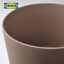 IKEA KLARBAR Pot Tanaman Dengan Alas Dalam/Luar Ruangan Cokelat 24cm