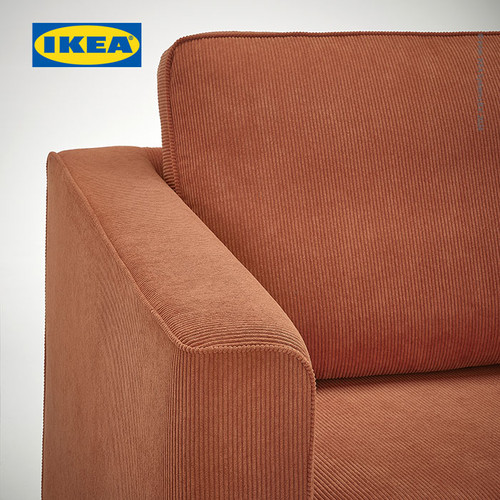 IKEA PARUP Sofa 2 Dudukan Minimalis Kelinge Jingga Kecokelatan